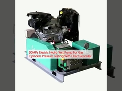 электрический гидро насос теста 50MPa для испытывать давления баллонов с ленточным самописцем