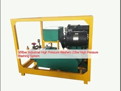 промышленная высокая система стирки давления шайб 22kw давления 500bar высокая