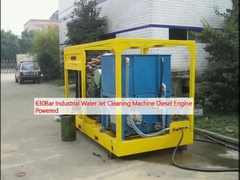 Машина для очистки промышленных водных струев 630 Bar с дизельным двигателем