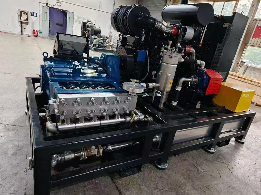 75kw Hydro Blaster Pressure Washer Rust Oxide Hydro Blasting Machine
