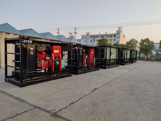 Насос высокого давления зоны 2 ATEX водоструйный с рамкой DNV поднимаясь взрывозащищенной